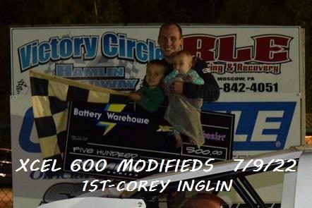 7/9/22 XCEL 600 MODIFIEDS RESULTS