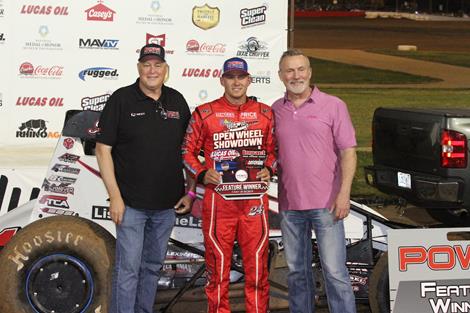 Chase Johnson Claims Checkers at Lucas Oil Speedway with POWRi WAR
