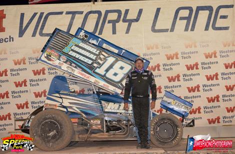 Lorne Wofford Launches to Third POWRi Vado Super Sprint Victory of Season