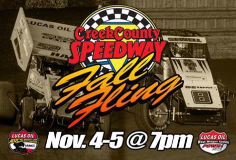 POWRi West Midgets Added To Lucas Oil ASCS Fall Fling at Creek County Speedway