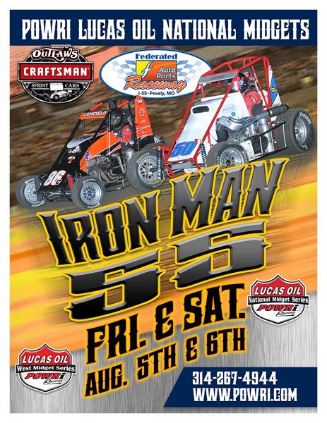 National Midgets Head to Federated Auto Parts Raceway for Ironman Weekend