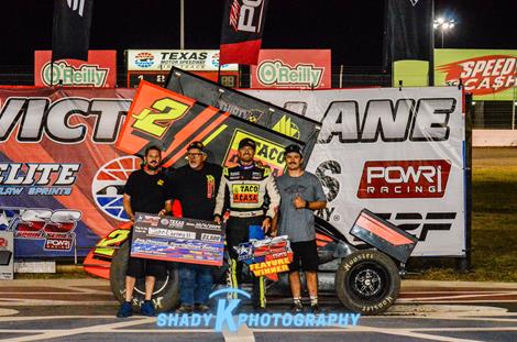 John Carney II Triumphant with POWRi Texas Sprint Series at Texas Motor Speedway