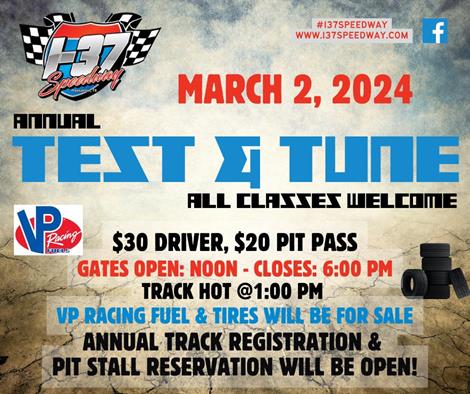 2024 Annual Test & Tune coming March 2nd!
