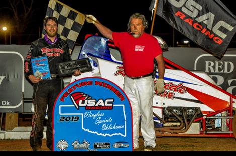 Shebester shines in Wingless Sprints Oklahoma at Red Dirt