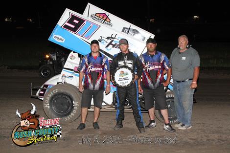 Ty Williams Triumphs Battle at Rush County Speedway with United Rebel Sprint Series