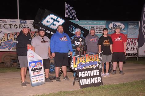 Randy Martin Wins at Lake Ozark Speedway in POWRi LOS 305 Sprints