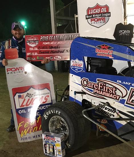Edwards Earns First POWRi West Win of the Year with KSP Triumph!