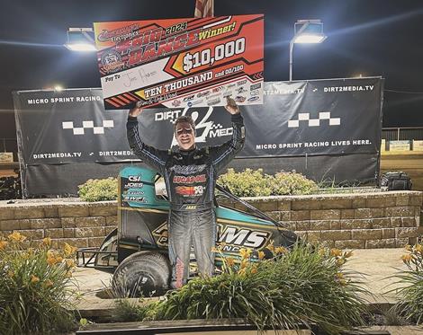 Jake Andreotti Pockets $10,000 at the Big Dance at US 24 Speedway!