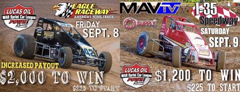 EAGLE INCREASES PAYOUT TO $2,000 FOR POWRI LUCAS OIL WAR SPRINTS - MAVTV EPISODE FOR I-35