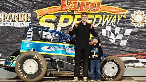 Caleb Stelzig Secures Opening Night Win at Vado Speedway Park with POWRi NMMRA