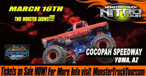 Monster Truck Nitro Tour coming to Cocopah for 2 big shows