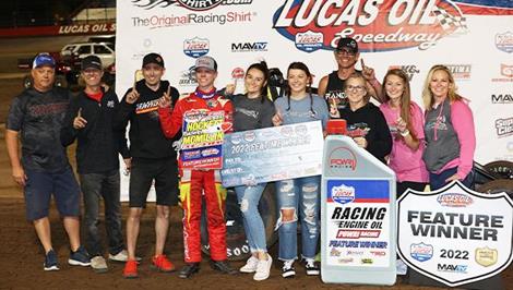 Chase Randall Wins Night Two POWRi WAR of JHDMM at Lucas Oil