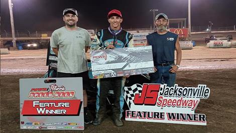 Logan Null Thrills in POWRi Outlaw Non-Wing Micros at Jacksonville Speedway