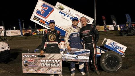 Ayrton Gennetten Captures Victory with POWRi 410 Outlaw Sprints at Lee County Speedway