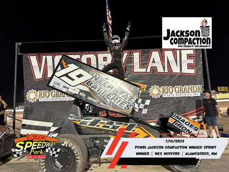 Wes Wofford Wins in Jackson Compaction POWRi Vado 305 Sprint Feature