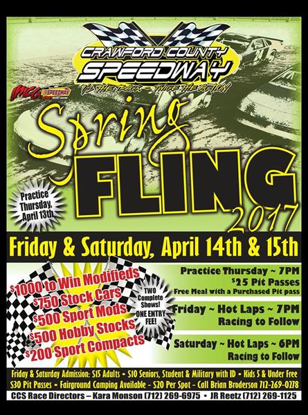 2017 Spring Fling! April 14th - 15th - 16th