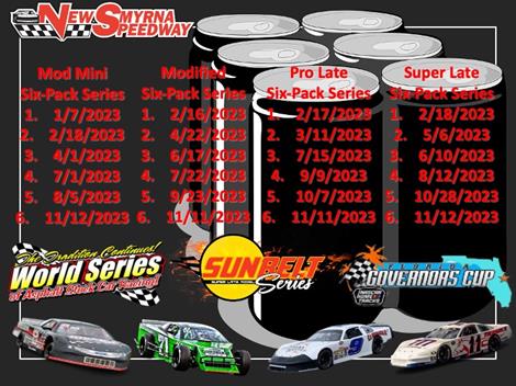 New Smyrna Speedway Six-Pack Series and Weekly Racing Schedules Released!