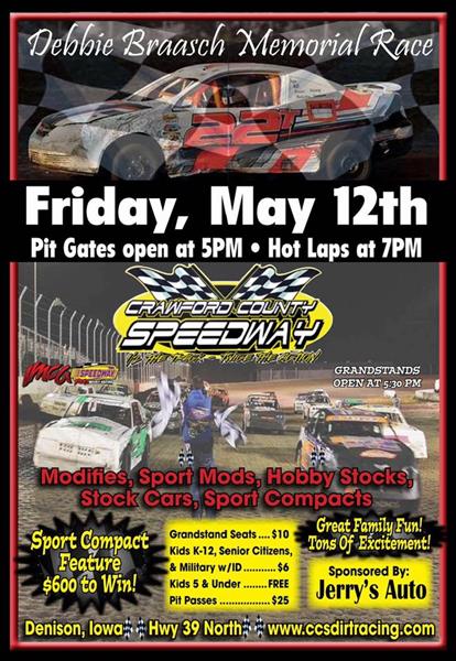 Debbie Braasch Memorial Race Friday May 12th!