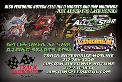POWRi/ILLINI D-II Lincoln Speedway Prepares For Huge Friday, May 20