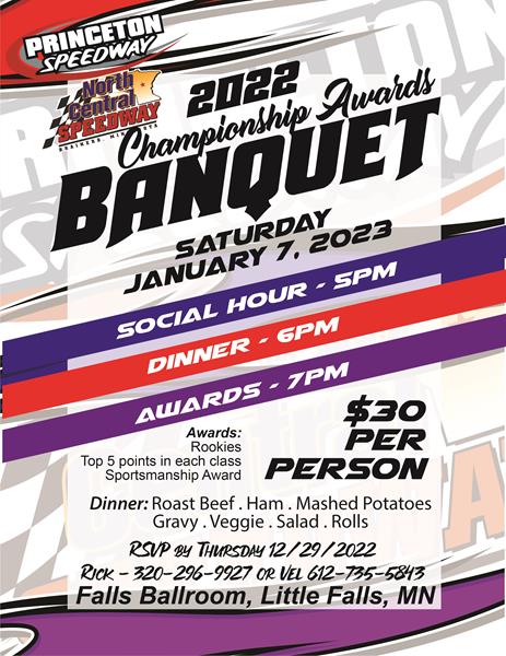 2022 Princeton and North Central Speedway Banquet!