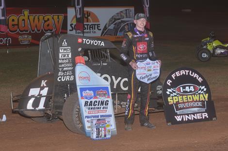 McIntosh Steals Late Race Win At I-44 Riverside Speedway