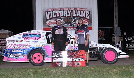Berry tops IMCA Modifieds, Wieben rallies for Northern SportMod win at Anniversary special