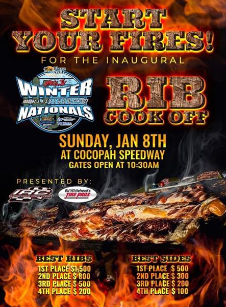 1st Annual IMCATV Winter Nationals Rib Cook Off presented by Ed Whitehead's Tire Pros and Impressive Race Cars