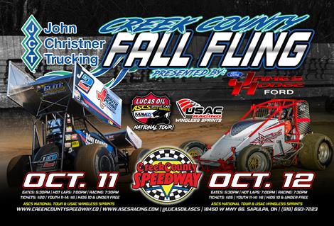 John Christner Trucking And James Hodge Ford Sign On For 2019 ASCS Fall Fling At Creek County Speedway