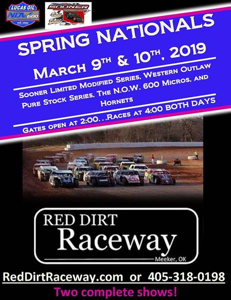 2nd Annual Spring Nationals This Weekend at Red Dirt Raceway - Meeker, OK