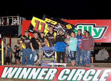 Blurton Scores Seventh United Rebel Sprint Series Win of Season at 81 Speedway