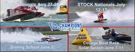 Schedule Set - Springfield's Champions Park Lake Awarded 2 APBA National Championships for 2022