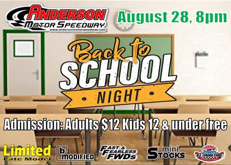 NEXT EVENT: Back To School Night Friday August 28, 8pm