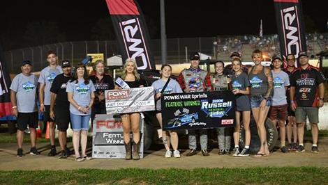 Xavier Doney Dominating Win at Lake Ozark Speedway with POWRi WAR