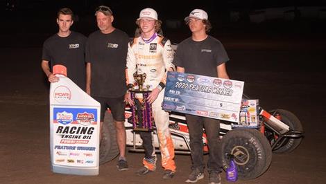 Cannon McIntosh Tops Lincoln Speedway Feature with POWRi National Midget League