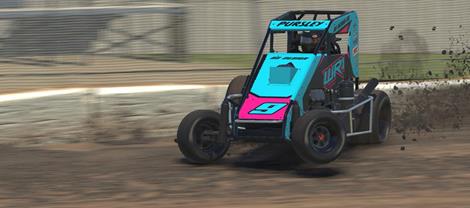 Pursley Prevails with Precision at Lanier in the POWRi Midget iRacing League