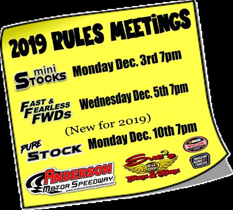 NEXT EVENT: 2019 Rules Meetings