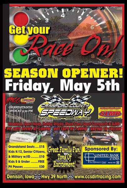 Crawford County Speedway Season Opener!