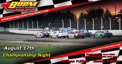 Championship Night This Friday August 17th!!!