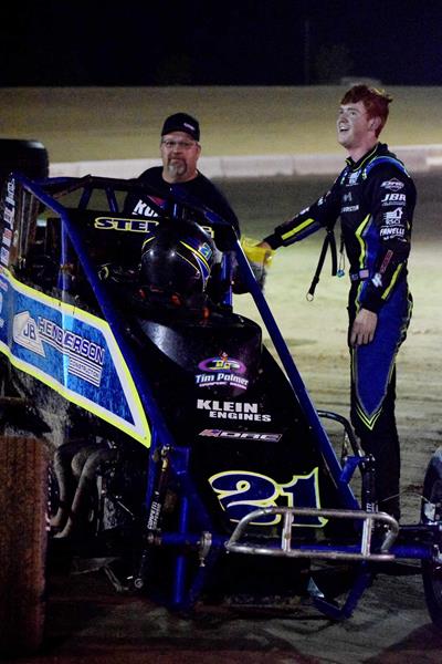 Caleb Stelzig Stays Successful at Sandia Speedway Return with POWRi NMMRA