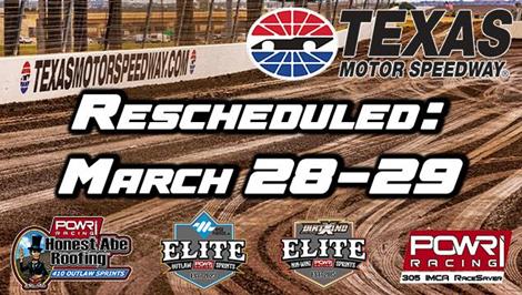 February 21-22 at Texas Motor Speedway Rescheduled to March 28-29 Due to Arctic Blast