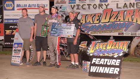 Kory Schudy Emerges Victorious at Lake Ozark Speedway in POWRi WAR Feature