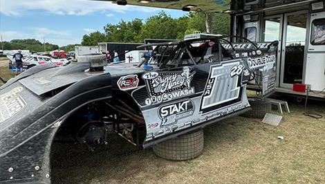 Kylan Garner Captures Checkers with Revival Dirt Late Model Series at Caney Valley