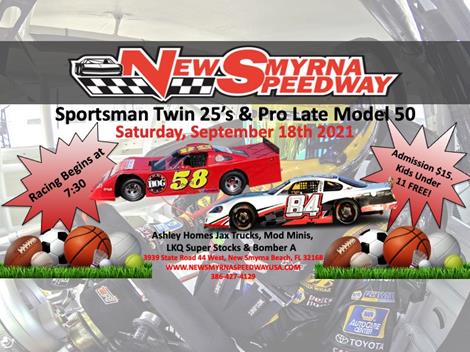 Huge Card of Racing on Tap Highlighted by the Sportsman Twin 25's & Pro Late 50!