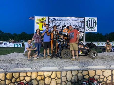 Weldon Buford Doubles Up and Cole Vanderheiden is Victorious in NOW600 Jayhusker Action at Jefferson County Speedway