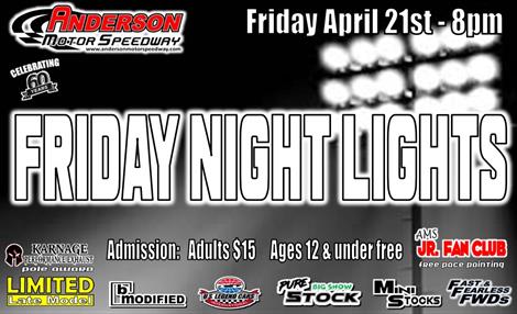 NEXT EVENT:  Friday April 21st 8pm. Friday Night Lights