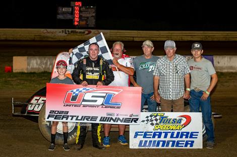 Johnny Kent Wins United Sprint League Debut at Tulsa Speedway!