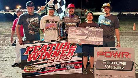 Riley Kreisel Wins Career first in CMS Debut with POWRi National and West Midgets