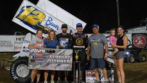 Hank Davis Delivers POWRi 410 Outlaw Sprint Victory at Callaway Raceway