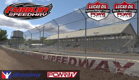 Digital Fairbury American Legion Speedway Readies for the POWRi Midget iRacing League