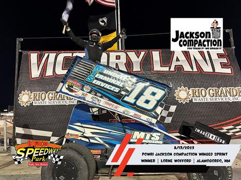 Lorne Wofford Wins in Jackson Compaction POWRi Vado 305 Sprint Feature